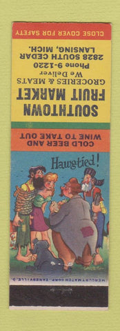 Matchbook Cover - Southtown Fruit Market Grocery Lansing MI hillbilly