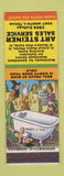Matchbook Cover - Art Steiner Advertising Fort Worth TX hillbilly