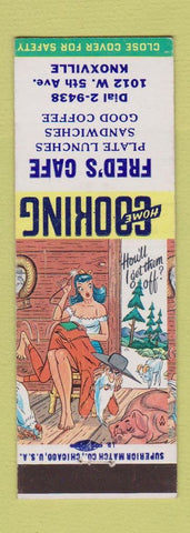 Matchbook Cover - Fred's Cafe Knoxville TN? Hillbilly
