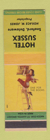 Matchbook Cover - Hotel Sussex Seaford DE pinup