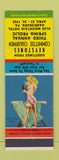 Matchbook Cover - Keystone Match Club HARrisburg PA 1955 pinup