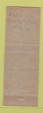 Matchbook Cover - Keystone Match Club HARrisburg PA 1955 pinup