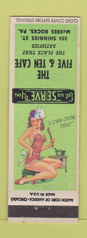 Matchbook Cover - Five and Ten Cafe McKees Rocks PA pinup