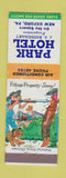 Matchbook Cover - Park Hotel New Oxford PA hillbilly