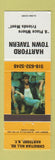 Matchbook Cover - Hartford Town Tavern Hartford NY male pinup beefcake