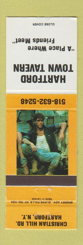 Matchbook Cover - Hartford Town Tavern Hartford NY male pinup beefcake