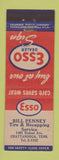 Matchbook Cover - Esso oil gas Bill Penney Chattanooga TN