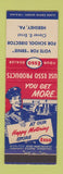 Matchbook Cover - Esso oil gas Clever Ernst Election Hershey PA