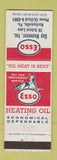 Matchbook Cover - Esso Heating Oil gas Harleysville PA Guy Heavener