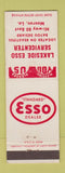 Matchbook Cover - Lakeside Esso oil gas Monroe LA