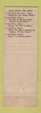 Matchbook Cover - Lakeside Esso oil gas Monroe LA
