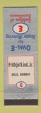 Matchbook Cover - Esso oil gas Frithjof Lind Jr Oslo Norway