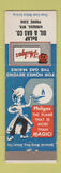 Matchbook Cover - Philgas Phillips 66 oil gas DeLap Viroqua WI low phone #