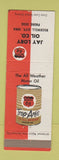 Matchbook Cover - Jay Lory Phillips 66 oil gas Rockwell City IA