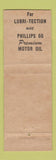 Matchbook Cover - Phillips 66 oil gas Vikes Racine WI