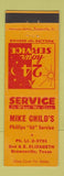 Matchbook Cover - Mike Child's Phillips 66 oil gas Brownsville TX