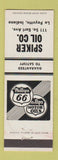 Matchbook Cover - Spiker Phillips 66 oil gas La Fayette IN Lafayette