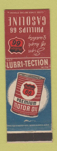 Matchbook Cover - Phillips 66 oil gas WEAR