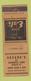 Matchbook Cover - Cesare's Netcong Craberry Lake NY WEAR