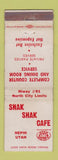 Matchbook Cover - Snak Shak Cafe Nephi UT WEAR
