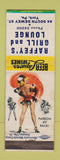 Matchbook Cover - Raffey's grill Lounge  York PA pinup