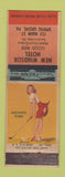 Matchbook Cover - New Windsor Hotel Spring Grove PA pinup WEAR