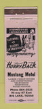 Matchbook Cover - Mustang Motel Big Lake TX
