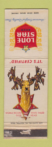 Matchbook Cover - Lone Star Beer WEAR