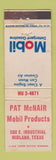 Matchbook Cover - Mobil oil gas Midland TX WEAR