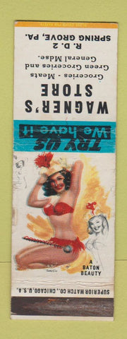 Matchbook Cover - Wagner's Store Grocery Spring Grove PA pinup