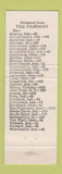 Matchbook Cover - Fairway Restaurant Decatur IN WEAR
