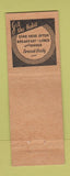 Matchbook Cover - New Windsor Hotel Spring Grove PA pinup WEAR