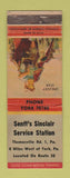 Matchbook Cover - Senft's Sinclair oil gas York PA Thomasville WORN