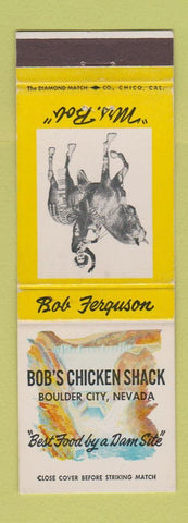 Matchbook Cover - Bob's Chicken Shack Boulder City NV