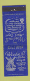 Matchbook Cover - Windmill Motel Court Natchez MS WEAR