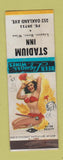 Matchbook Cover - Stadium Inn pinup