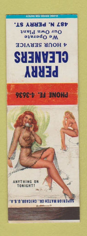 Matchbook Cover - Perry Cleaners pinup