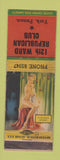 Matchbook Cover - 12 Ward Republican Club York PA pinup WEAR