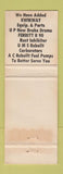 Matchbook Cover - Hargrove Auto Supply Midland TX pinup WORN