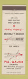 Matchbook Cover - Pal Waukee Airport Wheeling IL George Priester Aviation