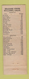 Matchbook Cover - Top's Drive In Willows CA WORN