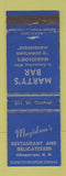 Matchbook Cover - Magidson's Restaurant Deli Marty's Bar Albuquerque NM WEAR