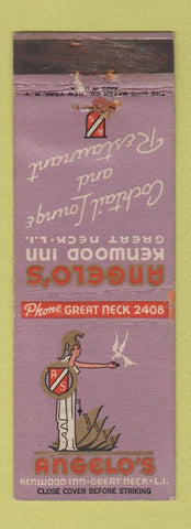 Matchbook Cover - Angelo's Kenwood Inn Great Neck LI NY