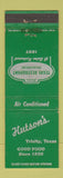 Matchbook Cover - Hutson's Restaurant Trinity TX