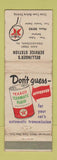 Matchbook Cover - Texaco oil gas Dellinger's Stewartstown TX W?ORN