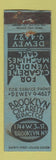 Matchbook Cover - Brooklyn Cigarette Service Vending NY WORN
