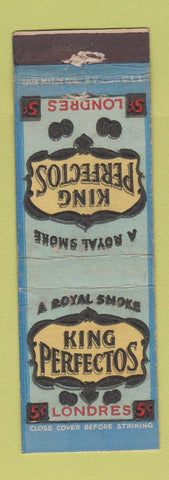 Matchbook Cover - King Perfectos Cigares Londres WORN
