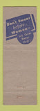 Matchbook Cover - New Windsor Hotel Spring Grove PA pinup WEAR