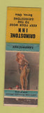 Matchbook Cover - Grindstone Inn Berea OH pinup WORN