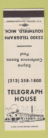 Matchbook Cover - Telegraph House Southfield MI